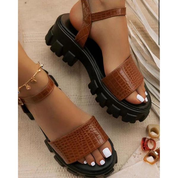 sandals 2021 summer fashion casual roman style buckle open toe mid-heel platform solid color women's, Black
sandals 2021 summer fashion casual roman style buckle open toe mid-heel platform solid color women's, Black