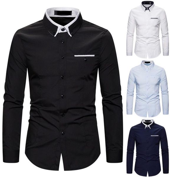 men's casual shirts slim turndown-collar long sleeve solid color shirt blouse slim-fit lapel long-sleeved, White;black
men's casual shirts slim turndown-collar long sleeve solid color shirt blouse slim-fit lapel long-sleeved, White;black