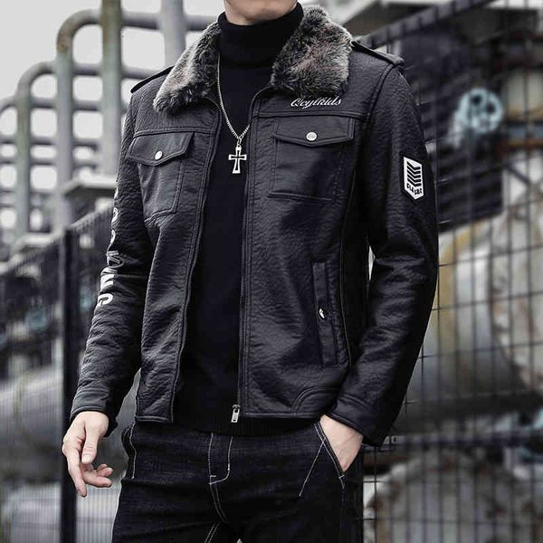 men's leather & faux autumn winter jacket men fashion velvet warm streetwear casual coat youth plus size m-4xl drop ml36, Black
men's leather & faux autumn winter jacket men fashion velvet warm streetwear casual coat youth plus size m-4xl drop ml36, Black
