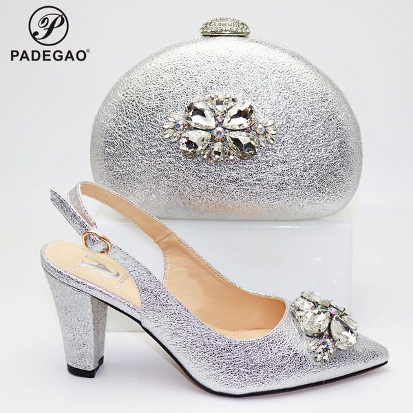 dress shoes silver color italian design coming of age cermony gift for party decorate with rhinestone african women and bag set, Black
dress shoes silver color italian design coming of age cermony gift for party decorate with rhinestone african women and bag set, Black