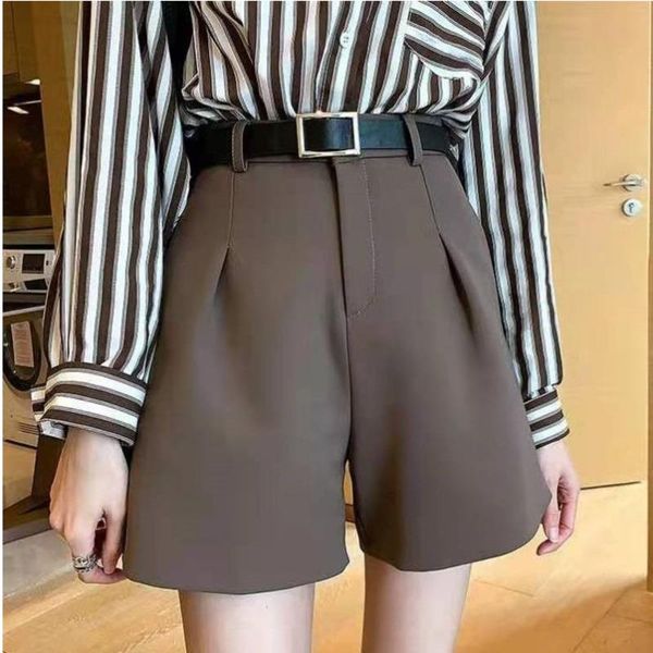 women's shorts casual comfortable elegant wild with belt women autumn winter slim wide leg a-line short femme clothing ropa mujer, White;black
women's shorts casual comfortable elegant wild with belt women autumn winter slim wide leg a-line short femme clothing ropa mujer, White;black