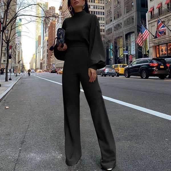 gym clothing black white wide leg jumpsuit elegant 2021 spring autumn women long sleeve high waist, White;black
gym clothing black white wide leg jumpsuit elegant 2021 spring autumn women long sleeve high waist, White;black
