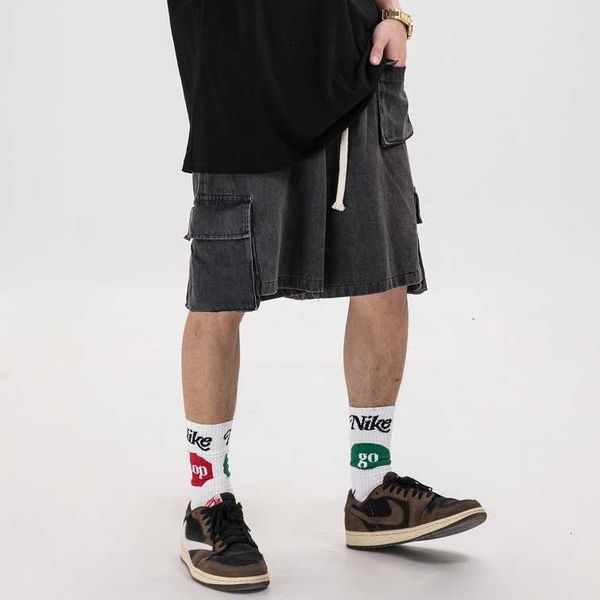 men's shorts short front pocket hip hop streetwear harajuku jogger summer men washed black blue denim safari style short qrlp, White;black
men's shorts short front pocket hip hop streetwear harajuku jogger summer men washed black blue denim safari style short qrlp, White;black