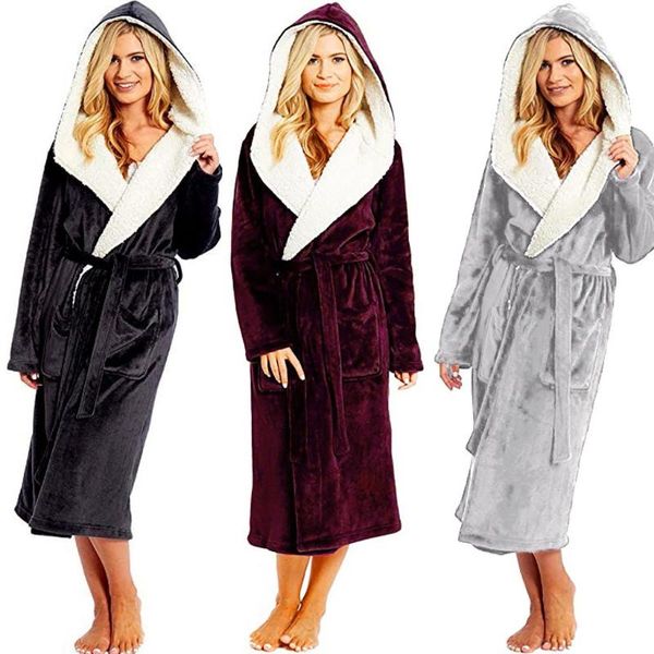 women's sleepwear nightgown thick warm robe women bathrobe winter hooded plush pajamas cute adults flannel bath #g4, Black;red
women's sleepwear nightgown thick warm robe women bathrobe winter hooded plush pajamas cute adults flannel bath #g4, Black;red