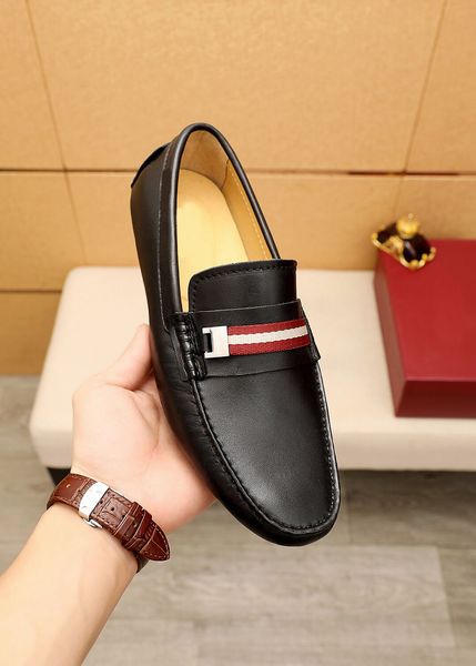 men dress shoes fashion genuine leather wedding party flats mens brand business walk casual peas comfort loafers size 38-46, Black
men dress shoes fashion genuine leather wedding party flats mens brand business walk casual peas comfort loafers size 38-46, Black