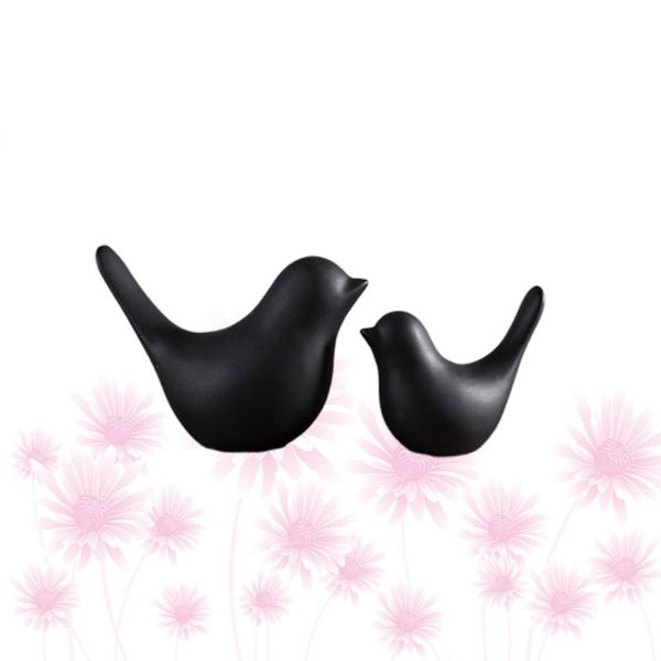 2pcs ceramic bird ornaments modern minimalist figurines crafts home office decoration (size and black) decorative objects &
2pcs ceramic bird ornaments modern minimalist figurines crafts home office decoration (size and black) decorative objects &