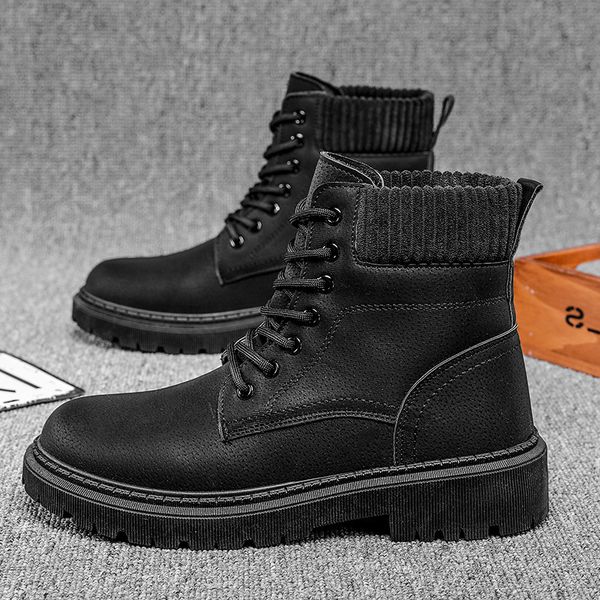 martin boots 2021 autumn new wear-resistant tooling british style youth korean casual men's shoes, Black
martin boots 2021 autumn new wear-resistant tooling british style youth korean casual men's shoes, Black