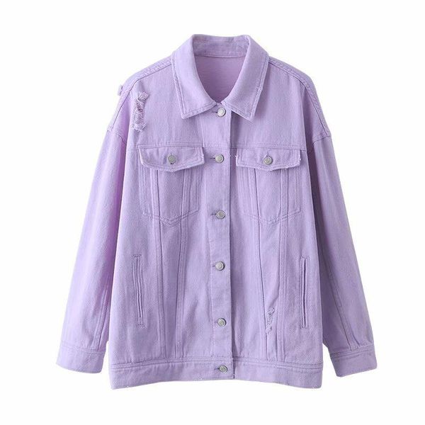 women's jackets 2021 autumn women oversized lavender denim jacket coat pocket ladies long sleeve loose drop, Black;brown
women's jackets 2021 autumn women oversized lavender denim jacket coat pocket ladies long sleeve loose drop, Black;brown