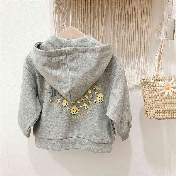 boys' hooded jacket girls' korean smiling face casual sweater middle young children's spring and autumn long sleeved cardigan, Black;white
boys' hooded jacket girls' korean smiling face casual sweater middle young children's spring and autumn long sleeved cardigan, Black;white