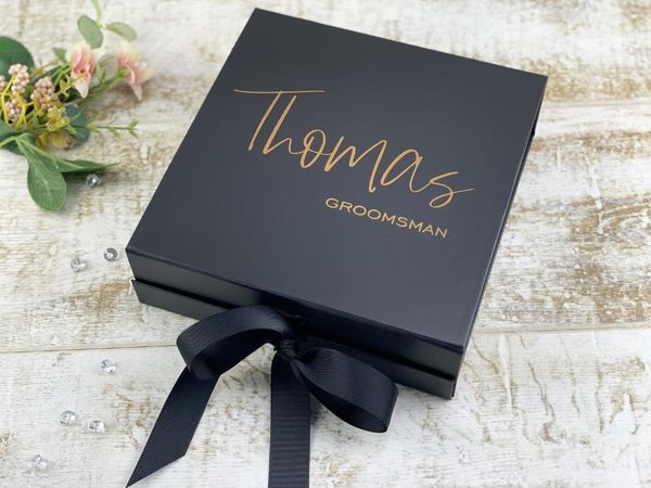 gift wrap personalised wedding box - groom party personlised black color groomsman personalized man
gift wrap personalised wedding box - groom party personlised black color groomsman personalized man