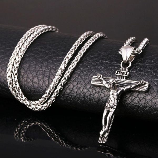 pendant necklaces religious jesus cross necklace for men fashion and sweet pendent with chain jewelry gifts, Silver
pendant necklaces religious jesus cross necklace for men fashion and sweet pendent with chain jewelry gifts, Silver