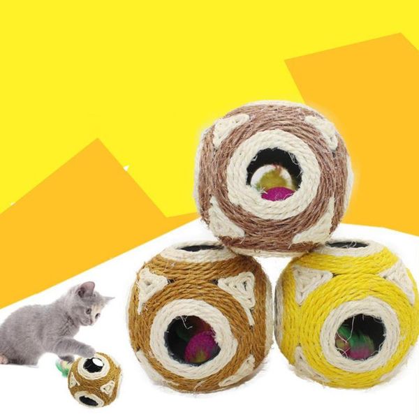 cat toys 12cm toy weave sisal ball teaser scratch interactive with six holes for pet cats random color
cat toys 12cm toy weave sisal ball teaser scratch interactive with six holes for pet cats random color