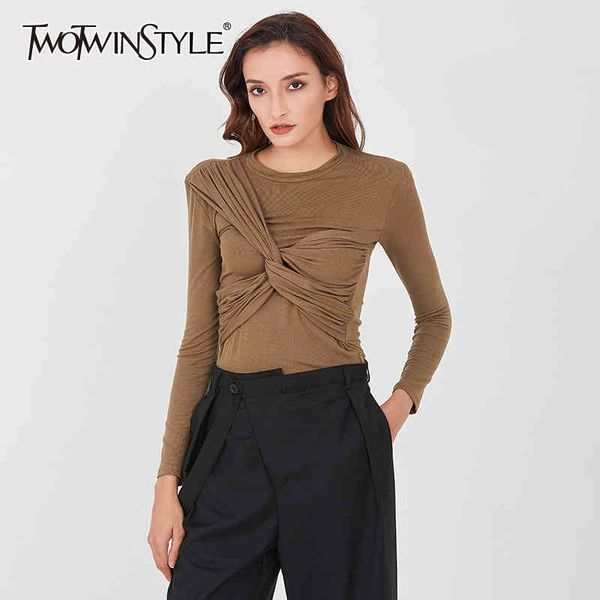 cross lace up t shirt for women o neck long sleeve white slim chic female fall fashion clothes 210524
cross lace up t shirt for women o neck long sleeve white slim chic female fall fashion clothes 210524