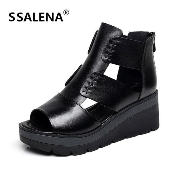 ladies pleated summer zipper sandals woman peep toe vintage slip on footwear women platform gladiator casual 51706, Black
ladies pleated summer zipper sandals woman peep toe vintage slip on footwear women platform gladiator casual 51706, Black