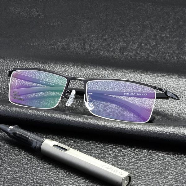 fashion sunglasses frames veshion spectacle eye glasses the half frame steel leather metal myopia simple ultra light, Black
fashion sunglasses frames veshion spectacle eye glasses the half frame steel leather metal myopia simple ultra light, Black