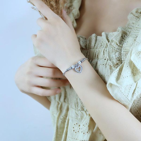 charm bracelets selling titanium steel heart-shaped peach heart diamond inlaid bracelet women's simple love girl accessories, Golden;silver
charm bracelets selling titanium steel heart-shaped peach heart diamond inlaid bracelet women's simple love girl accessories, Golden;silver