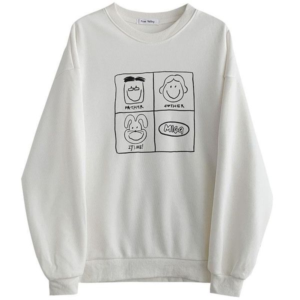 women's hoodies & sweatshirts funny cartoon printed sweatshirt female student long sleeve plush femme white green black fashion pullove
women's hoodies & sweatshirts funny cartoon printed sweatshirt female student long sleeve plush femme white green black fashion pullove