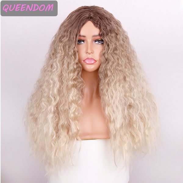 afro blonde kinky curly wig brown roots ombre blonde long curly wigs for women heat resistant synthetic middle part wig cosplay, Black
afro blonde kinky curly wig brown roots ombre blonde long curly wigs for women heat resistant synthetic middle part wig cosplay, Black