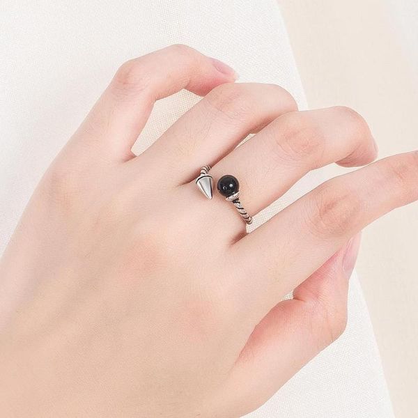 cluster rings fashion black onyx resizable 925 sterling silver for women punk boho dainty personalized jewelry wholesale, Golden;silver
cluster rings fashion black onyx resizable 925 sterling silver for women punk boho dainty personalized jewelry wholesale, Golden;silver