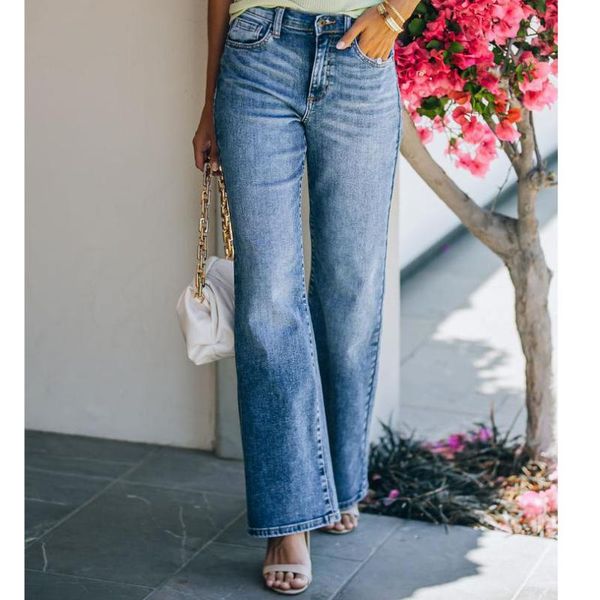 women's jeans women washed denim trousers baggy bootcut flare bell bottom straight pants, Blue
women's jeans women washed denim trousers baggy bootcut flare bell bottom straight pants, Blue