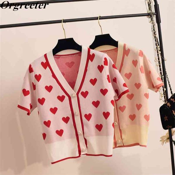 sweet pink heart knit cardigans intarsia sweater women summer v-neck pearl button elegant pull femme casual thin knitwear 210602, White
sweet pink heart knit cardigans intarsia sweater women summer v-neck pearl button elegant pull femme casual thin knitwear 210602, White