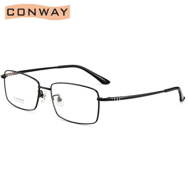 fashion sunglasses frames conway mens glasses clear lens rectangular frame pure titanium full rim spectacle none prescription eyeglasses, Black
fashion sunglasses frames conway mens glasses clear lens rectangular frame pure titanium full rim spectacle none prescription eyeglasses, Black