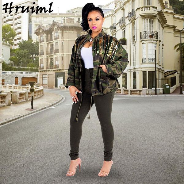 women's jackets womens and coats long sleeve sequin patchwork plus size jacket camouflage casual streetwear zipper drawstring ladies to, Black;brown
women's jackets womens and coats long sleeve sequin patchwork plus size jacket camouflage casual streetwear zipper drawstring ladies to, Black;brown
