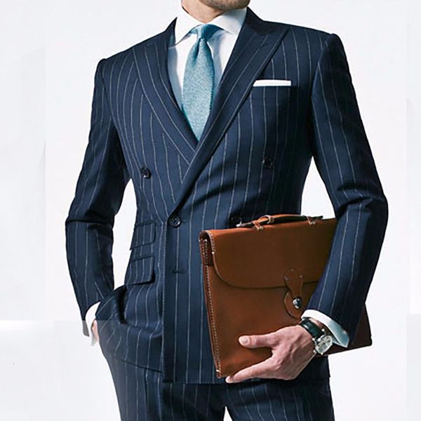 men's suits & blazers chalk stripe men suit custom made navy blue mens striped suit,tailored double breasted with ticket pocket, White;black
men's suits & blazers chalk stripe men suit custom made navy blue mens striped suit,tailored double breasted with ticket pocket, White;black