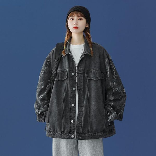 men's jackets couple's jeans jacket fashion loose tide brand autumn and winter baseball suit 2021 korean sleeve style, Black;brown
men's jackets couple's jeans jacket fashion loose tide brand autumn and winter baseball suit 2021 korean sleeve style, Black;brown