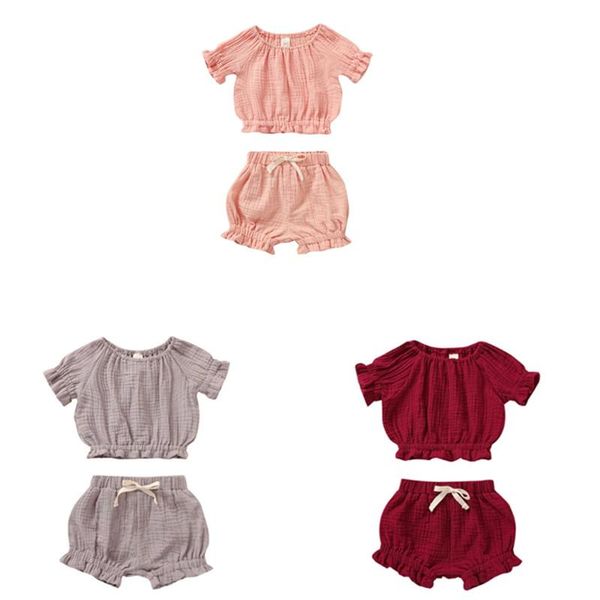 clothing sets baby girl summer outfit set short sleeve shirt + solid bloomer 2pcs clothes, White
clothing sets baby girl summer outfit set short sleeve shirt + solid bloomer 2pcs clothes, White