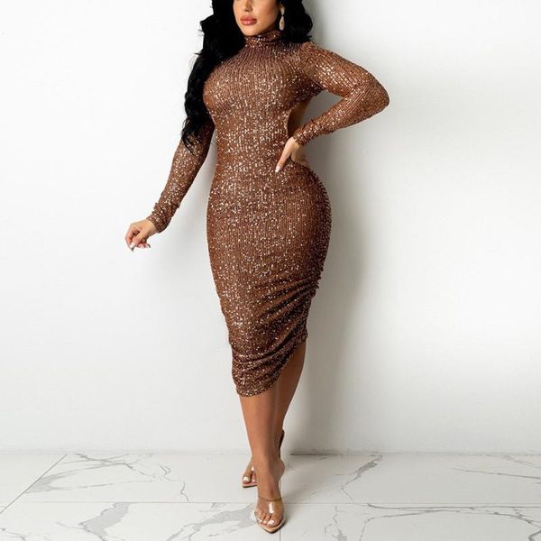 casual dresses dress sequined decoration full sleeve bodycon backless solid back split elegant evening night party vestidos mujer, Black;gray
casual dresses dress sequined decoration full sleeve bodycon backless solid back split elegant evening night party vestidos mujer, Black;gray