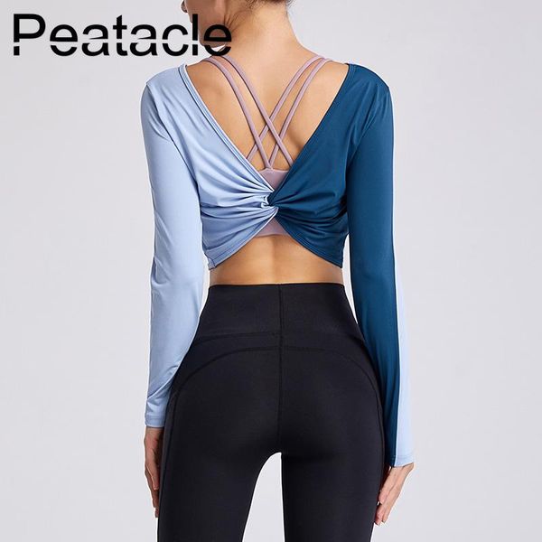 peatacle women's sports t-shirt loose breathable long sleeve yoga wear running fitness training blouse backless outfits, White;red
peatacle women's sports t-shirt loose breathable long sleeve yoga wear running fitness training blouse backless outfits, White;red