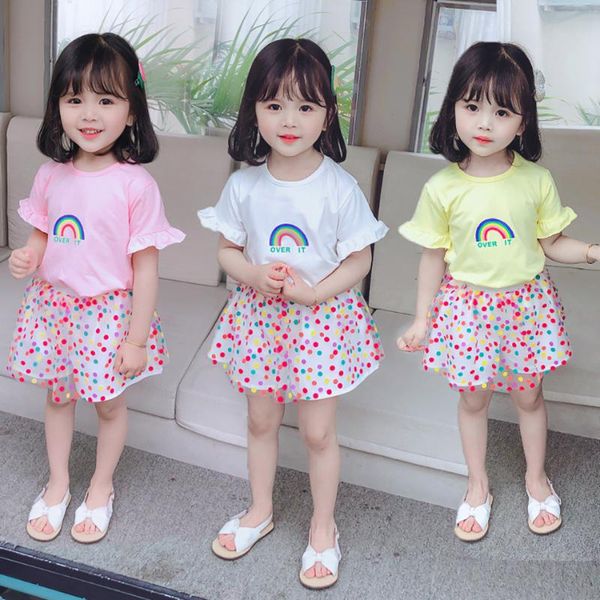 clothing sets 2021 toddler girl casual clothes summer rainbow short sleeve t-shirt + mesh skirt 2pcs set kids 1-6 year party costume, White
clothing sets 2021 toddler girl casual clothes summer rainbow short sleeve t-shirt + mesh skirt 2pcs set kids 1-6 year party costume, White