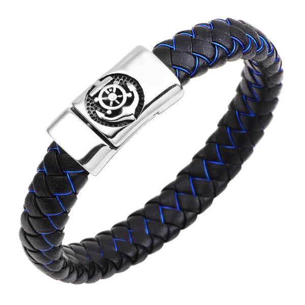 new stainless steel anchor bracelet men's fashion brand genuine cowhide woven bracelet jewelry, Golden;silver
new stainless steel anchor bracelet men's fashion brand genuine cowhide woven bracelet jewelry, Golden;silver