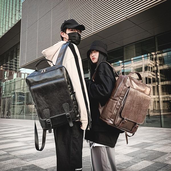 backpack 2021 pu leather lady vintage male personality classic men college style women fashion backpacks for
backpack 2021 pu leather lady vintage male personality classic men college style women fashion backpacks for