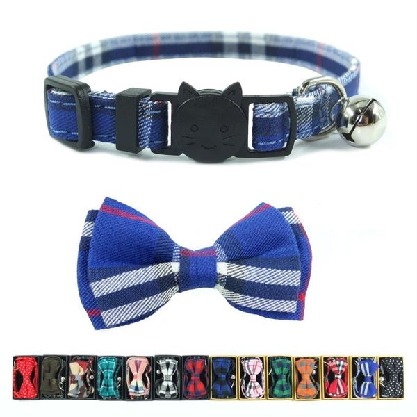 cat collars & leads xpangle plaid collar breakaway bowtie bell quick release safety for cats kittens puppies accessories 17-28cm (blue)
cat collars & leads xpangle plaid collar breakaway bowtie bell quick release safety for cats kittens puppies accessories 17-28cm (blue)