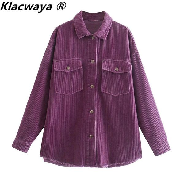 women's jackets klacwaya jacket autumn corduroy shirt coat vintage fall 2021 fashion clothing long sleeve, Black;brown
women's jackets klacwaya jacket autumn corduroy shirt coat vintage fall 2021 fashion clothing long sleeve, Black;brown