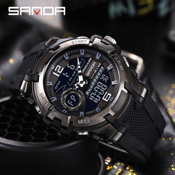 dual display wrist watch men es brand male for clock military sport wristwatch outdoor waterproof sanda hour 210728, Slivery;brown
dual display wrist watch men es brand male for clock military sport wristwatch outdoor waterproof sanda hour 210728, Slivery;brown