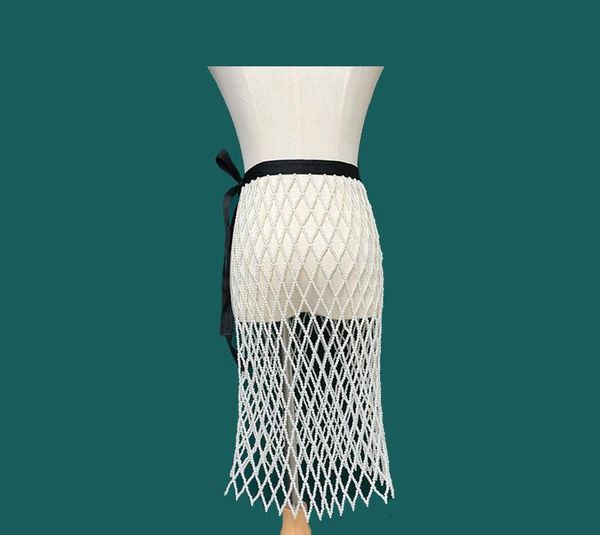 skirts ins fashion white pearl weaving mid skirt women rhombus beading elastic band summer vintage night club body jewelry, Black
skirts ins fashion white pearl weaving mid skirt women rhombus beading elastic band summer vintage night club body jewelry, Black