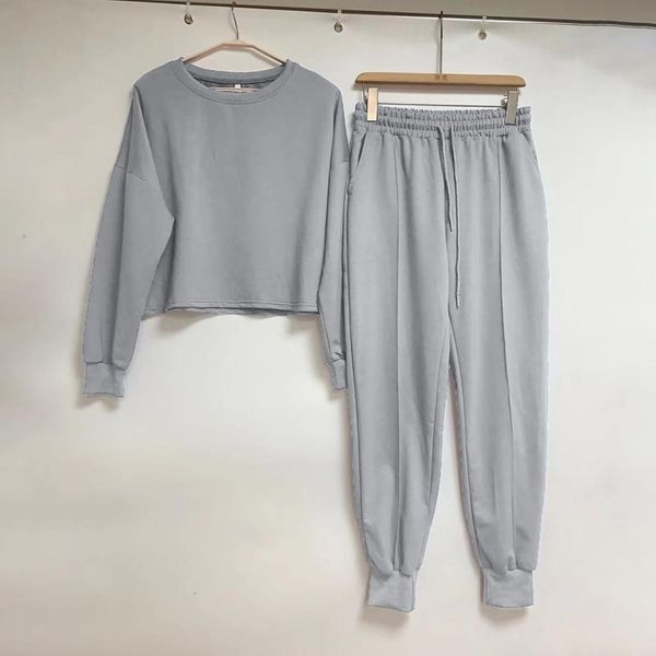 women's two piece pants 2 set women tracksuit loose o neck long sleeve sweatshirt drawstring waist cargo sports sport trousers, White
women's two piece pants 2 set women tracksuit loose o neck long sleeve sweatshirt drawstring waist cargo sports sport trousers, White