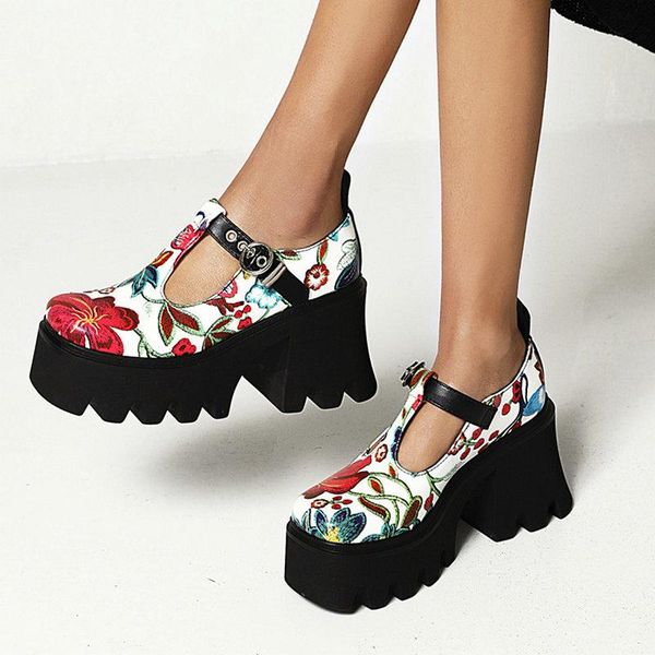 dress shoes black white summer women pumps fashion buckle flower print platform ladies round toe square heel woman
dress shoes black white summer women pumps fashion buckle flower print platform ladies round toe square heel woman
