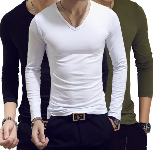 men's slim fit t shirts long sleeve cotton crew neck causal sportswear outwear cool t-shirt for man soft tshirt casual autumn spring te, White;black
men's slim fit t shirts long sleeve cotton crew neck causal sportswear outwear cool t-shirt for man soft tshirt casual autumn spring te, White;black