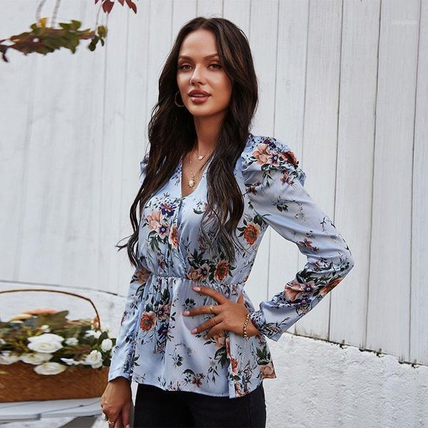 spliced long sleeve lady party blouse shirt vintage blue v neck floral print 2021 spring autumn women boho blusa women's blouses & shi, White
spliced long sleeve lady party blouse shirt vintage blue v neck floral print 2021 spring autumn women boho blusa women's blouses & shi, White