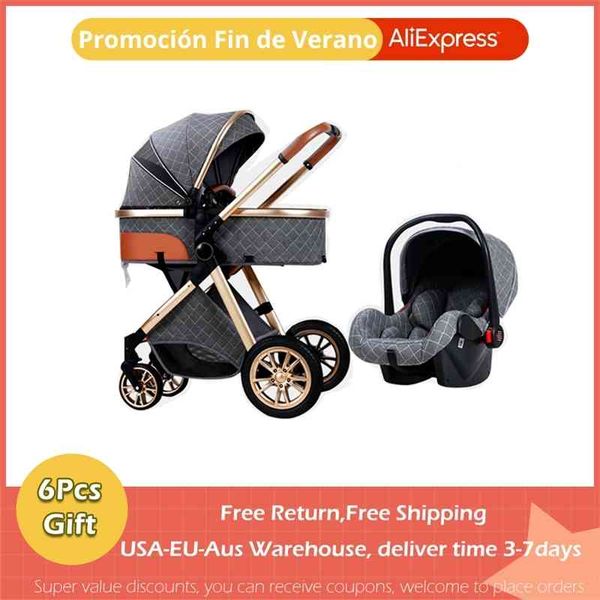 fast and baby stroller high landscape carriage new 3in1 pram on 2021