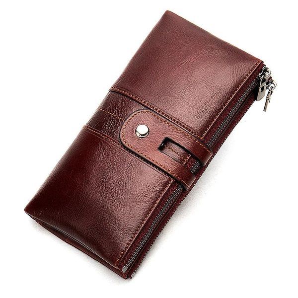 wallets vintage leather wallet long men and women clutch bag multi-function purse, Red;black
wallets vintage leather wallet long men and women clutch bag multi-function purse, Red;black
