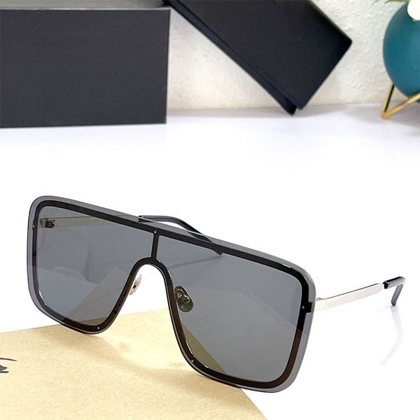 sunglasses gold silver black metal frame one piece brown gray large lens men sl364 fashion ladies glasses, White;black
sunglasses gold silver black metal frame one piece brown gray large lens men sl364 fashion ladies glasses, White;black