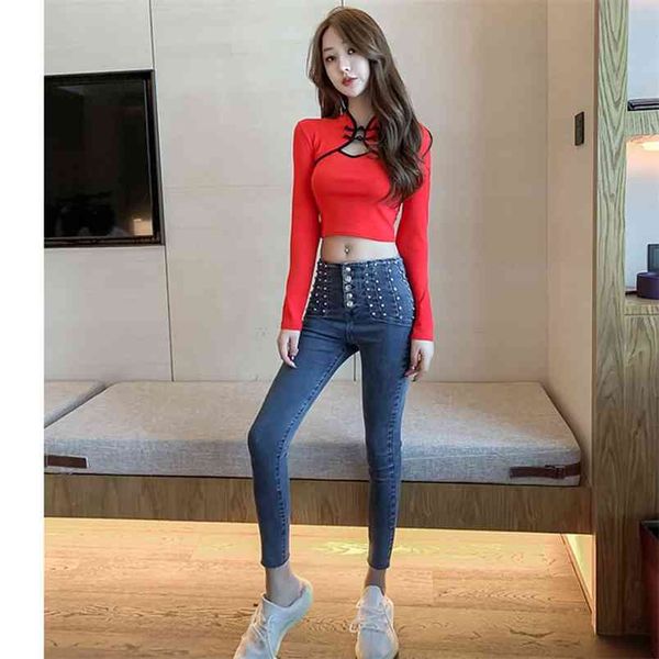 spring autumn women's retro improved cheongsam stand collar solid color navel short long sleeve s ll211 210506, White
spring autumn women's retro improved cheongsam stand collar solid color navel short long sleeve s ll211 210506, White