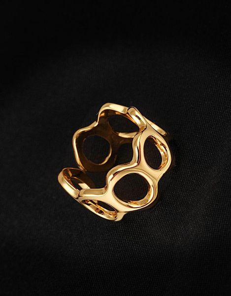 cluster rings s925 sterling silver ins simple niche wide face hollow opening adjustable personality all-match female, Golden;silver
cluster rings s925 sterling silver ins simple niche wide face hollow opening adjustable personality all-match female, Golden;silver