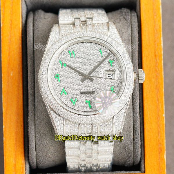 eternity hip hop watches rff latest products 126334 126300 126333 green arab diamonds dial a2836 automatic iced out full mens watch 904l ste, Slivery;brown
eternity hip hop watches rff latest products 126334 126300 126333 green arab diamonds dial a2836 automatic iced out full mens watch 904l ste, Slivery;brown