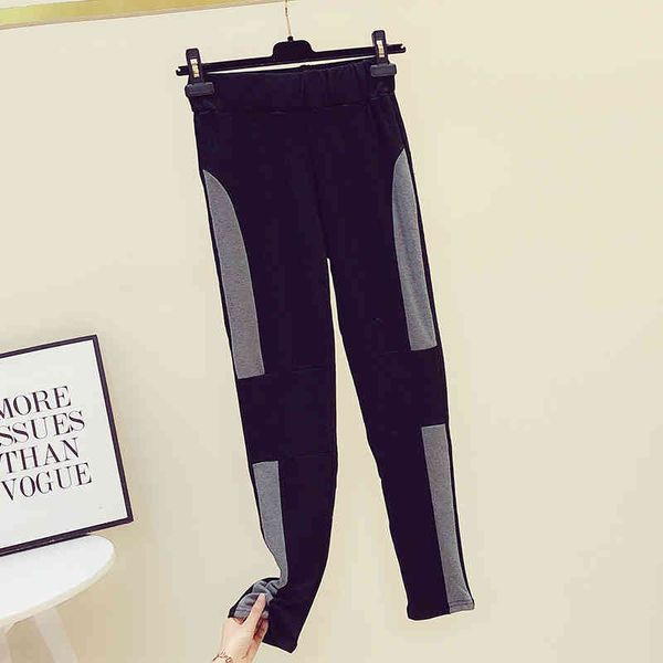 korean style autumn women casual patchwork color elastic waist pencil pants comfortable trousers a3933 210428, Black;white
korean style autumn women casual patchwork color elastic waist pencil pants comfortable trousers a3933 210428, Black;white